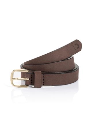 Tom Tailor Synthetikg&uuml;rtel TOM TAILOR TTDMEGAN, Damen, Gr. 100, braun, Rindsleder, G&uuml;rtel Synthetikg&uuml;rtel, schmal & vielseitig kombinierbar (2 cm Breite)