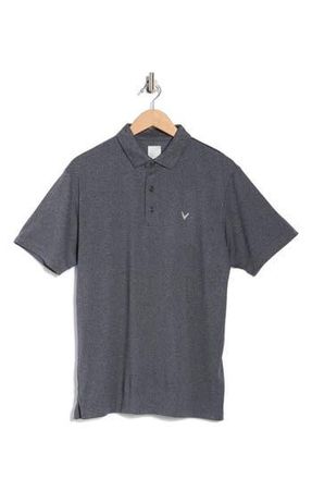 Callaway Ventilated Heathered Golf Polo in Black Heather at Nordstrom Rack, Size Xx-Large