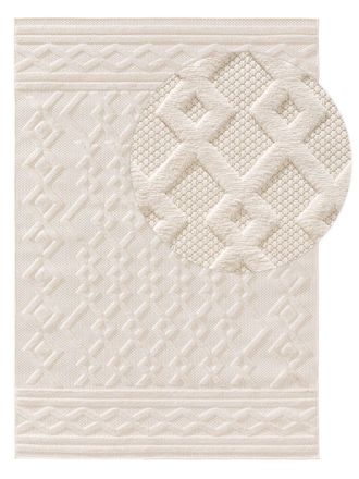 benuta Alfombra de exterior & interior crema 240x340