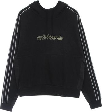 adidas Shadow Stripe Hoodie Zwart - Heren - Sportshirts - Zwart - S - Katoen - Fitness