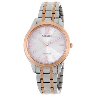 Citizen Elegance Eco-Drive White Dial Ladies Watch EM0416-78A
