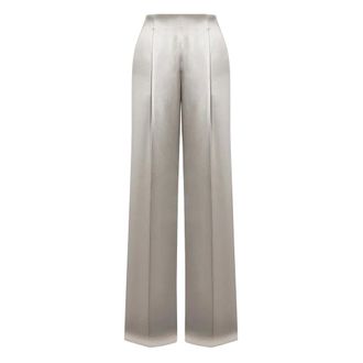 Alberta Ferretti Dames, Broeken, Grijs, Maat: M