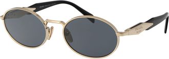 Prada Womens Sunglasses Pale Gold Metal