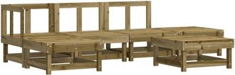 vidaXL 6 Piece Garden Lounge Set Impregnated Wood Pine vidaXL