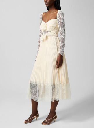 Self Portrait Womens Draped lace bust dress