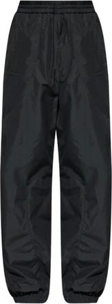 Givenchy Broeken, Heren, Zwart, M, Katoen, Couture Seam Mix Material Cut-Out Jogger Pants