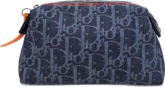Dior Pouch Flight Trotter denim 2006 - Blu
