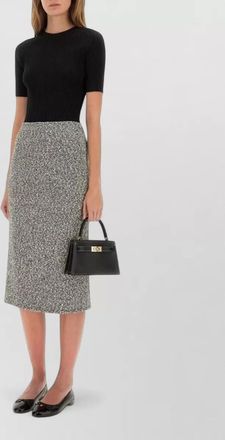 Tory Burch ribbed slim-fit short-sleeve knitted top