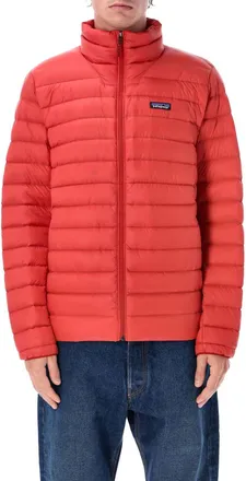 Patagonia Red Logo Puffer Jacket