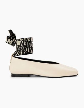 Steve Madden Womens Fosse Logo Print Flats Pumps - Tan - Size: 6