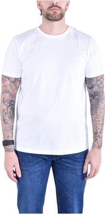Dondup T-shirt girocollo regular - Heren - T-shirts - Wit - L - Katoen - Tops
