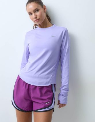 Nike Swift Dri-FIT top a maniche lunghe viola