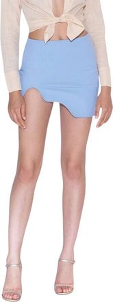 Mother of All Liza Mini Skirt In Light Blue