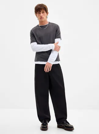 Djab Mens Heavy twill 5-pocket pant Relaxed fit Imported from Seoul