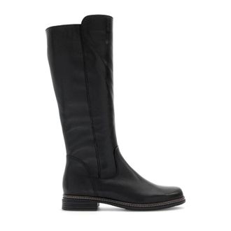 Gabor Schoenen, Dames, Zwart, 37 EU, Leer, Zwarte gladleren laarzen