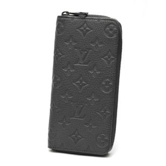 Louis Vuitton Black Leather Long Wallet (Bi-Fold) (Pre-Owned)