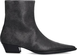 Vagabond 40 mm Cassie laarzen met puntige neus en rits - Grijs