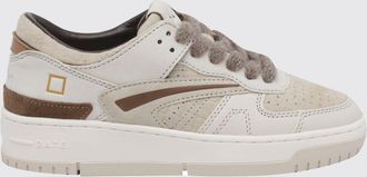D.A.T.E. D. A.T. E. Torneo Two-Tone Calfskin Sneakers with Perforated Toe
