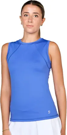 Sofibella UV Colors Womens Sleeveless Tennis Shirt in Valley Blue at Nordstrom, Size X-Small