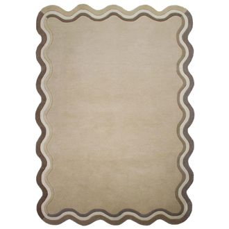 Flair Rugs Alfombra de lana beige 160x230cm