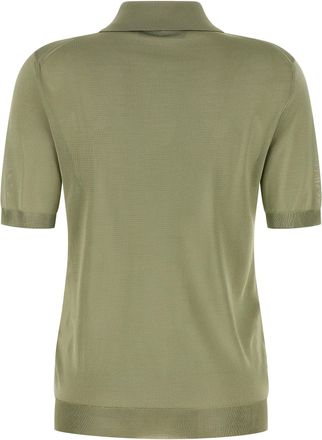 Fendi Womens Bicolor Viscose Polo Shirt