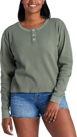 Life is good Boxy Thermal Henley