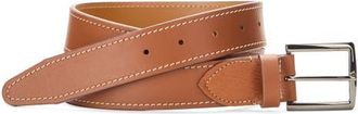 Johnston & Murphy Harrison Soft Leather Belt in Tan at Nordstrom, Size 32