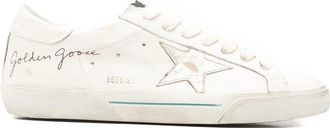 Golden Goose Super-star Nappa Upper Heel And Toe Suede Tongue Laminated Leather Star