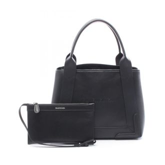 Balenciaga Black Leather Pouch Tote Bag (Pre-Owned)