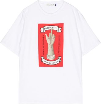 Undercover graphic-print cotton T-shirt - men - Cotton - 4 - White