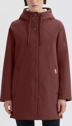 Hunter Billie Hooded Raincoat in Rust at Nordstrom, Size X-Large
