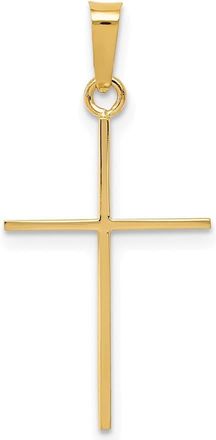 Diamond2Deal 14k Yellow Gold Cross Pendant