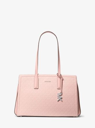 Michael Kors Laila Medium Signature Logo Tote Bag