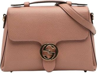 Gucci Pre-owned Handbags, female, Pink, Size: ONE SIZE Pre-owned Vintage Handbag