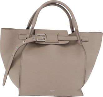 Celine Big Grained Calfskin Beige Leather Handbag (Pre-Owned)
