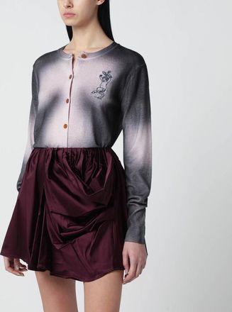 Vivienne Westwood Pink/black d&eacute;grad&eacute;-effect cardigan