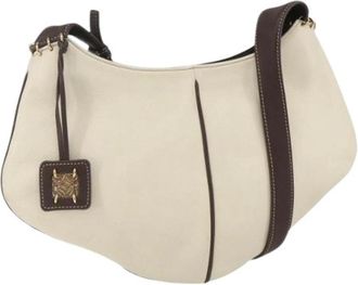 Loewe Pre-owned Leren Schoudertas - Dames - Vintage Schoudertas - Wit - ONE Size - Leer - Vintage