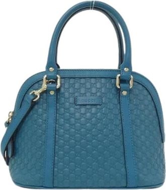 Gucci Pre-owned Cuoio borse-gucci - - Pre-owned - Donna - Blu - ONE SIZE