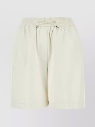 Loewe lamb leather short shorts