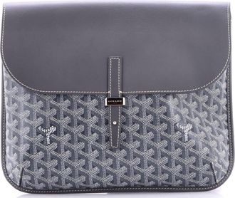 Goyard Coursier Messenger Bag Coated Canvas and Leather