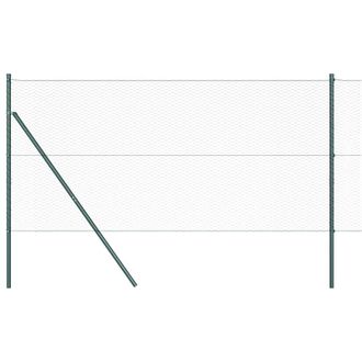Berkfield Home Hexagon Fence Green 1.6x100 m Steel