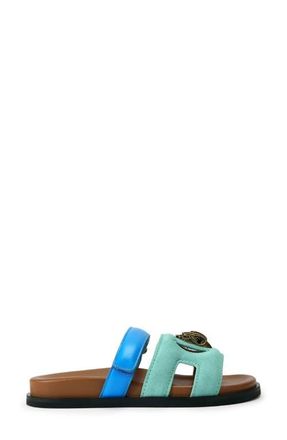 Kurt Geiger Eagle Cutout Slide Sandal in Blue Multi at Nordstrom, Size 9.5Us