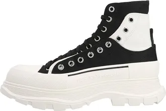 Alexander McQueen Tread Slick Boots Black White 735819W4TGR1170