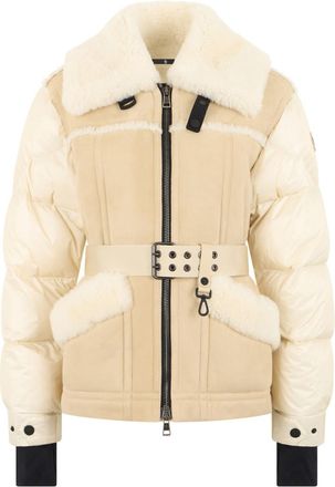 Moncler Beige Shirt Collar Jacket