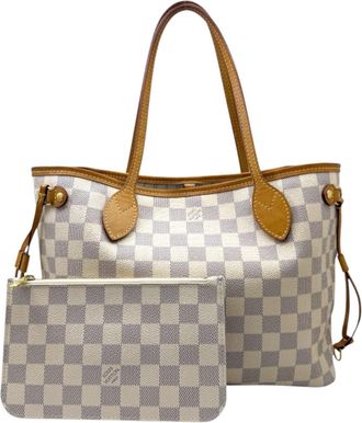 Louis Vuitton Damier Azur Damier Azur Pouch Tote Bag (Pre-Owned)