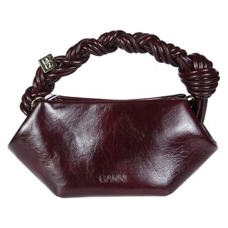 Ganni Bou Mini Deep Shine - Bags - Mujer - Rojo - ONE SIZE