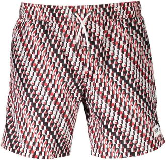 Karl Lagerfeld Badmode, Heren, Veelkleurig, S, Polyester, Medium Zwembroek