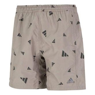 adidas M Prsve Board S Full Print Athleisure Casual Sports Woven Shorts Khaki HD0070