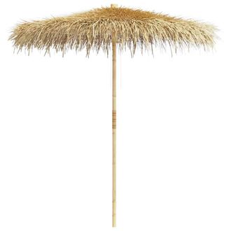 Berkfield Home Bamboo Parasol with Banana Leaf Roof 210 cm in Brown