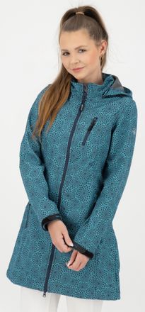 Deproc Softshelljacke DEPROC ACTIVE SHELBY LONG, Damen, Gr. 36/38 (M), blau (navy), 100% Polyester, tailliert, gerader Abschluss mit Klettverschl&uuml;ssen, Jacke
